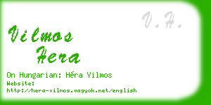 vilmos hera business card